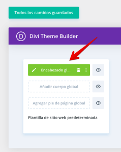 Encabezado global   Divi