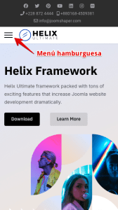 Helix Ultimate   menu hamburguesa