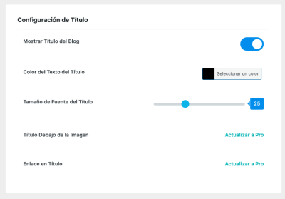 Configuración de Filtros de Blog