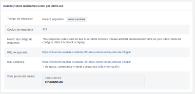 problema facebook