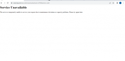 Service unavailable 2