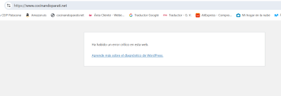 Captura error acceso a web coninadoparati.net