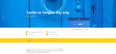 Tarifa Cadiz to Tangier Morocco Day Trip Book now 