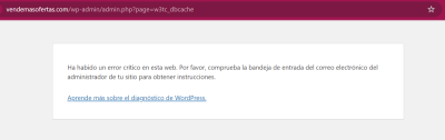 error wordpress