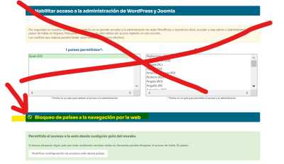 bloqueo a navegacion pais