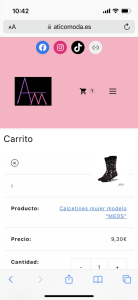 Carrito – Ático Moda OnLine