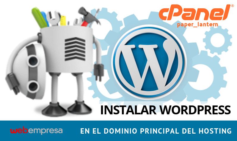 Cambiar dominio principal cpanel webempresa