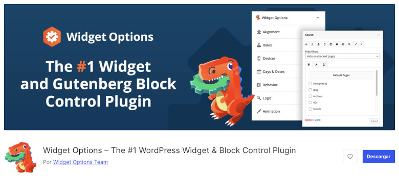 Widget Options