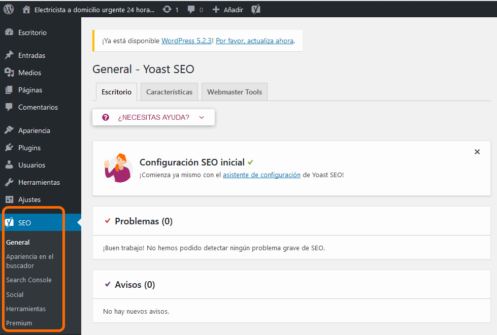 configuration yoast configuration yoast