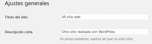 titulo y descripción WordPress titulo y descripción WordPress