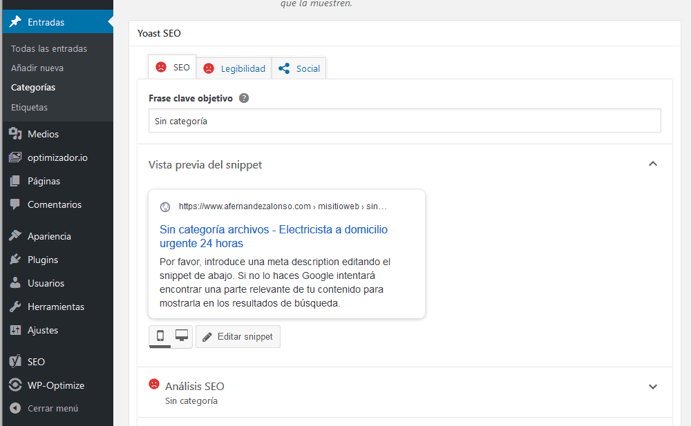 editar categoria yoast editar categoría yoast