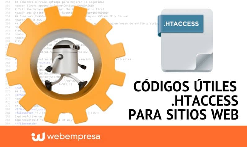 Codis útils .htaccess per a llocs web WordPress