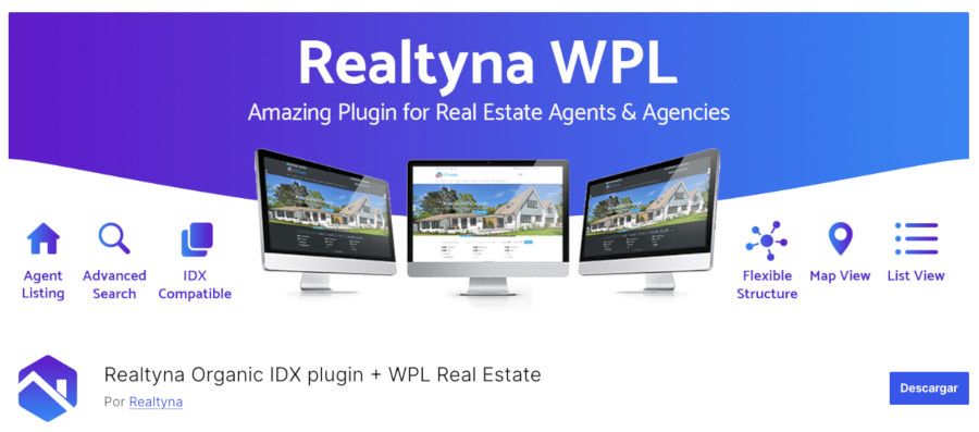 Plugin Realtyna Organic IDX plugin + WPL Real Estate