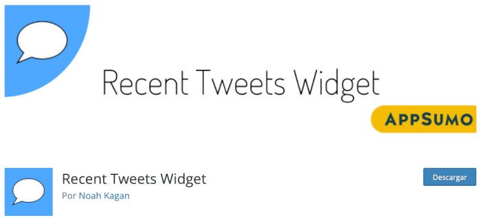 Plugin Recent Tweets Widget