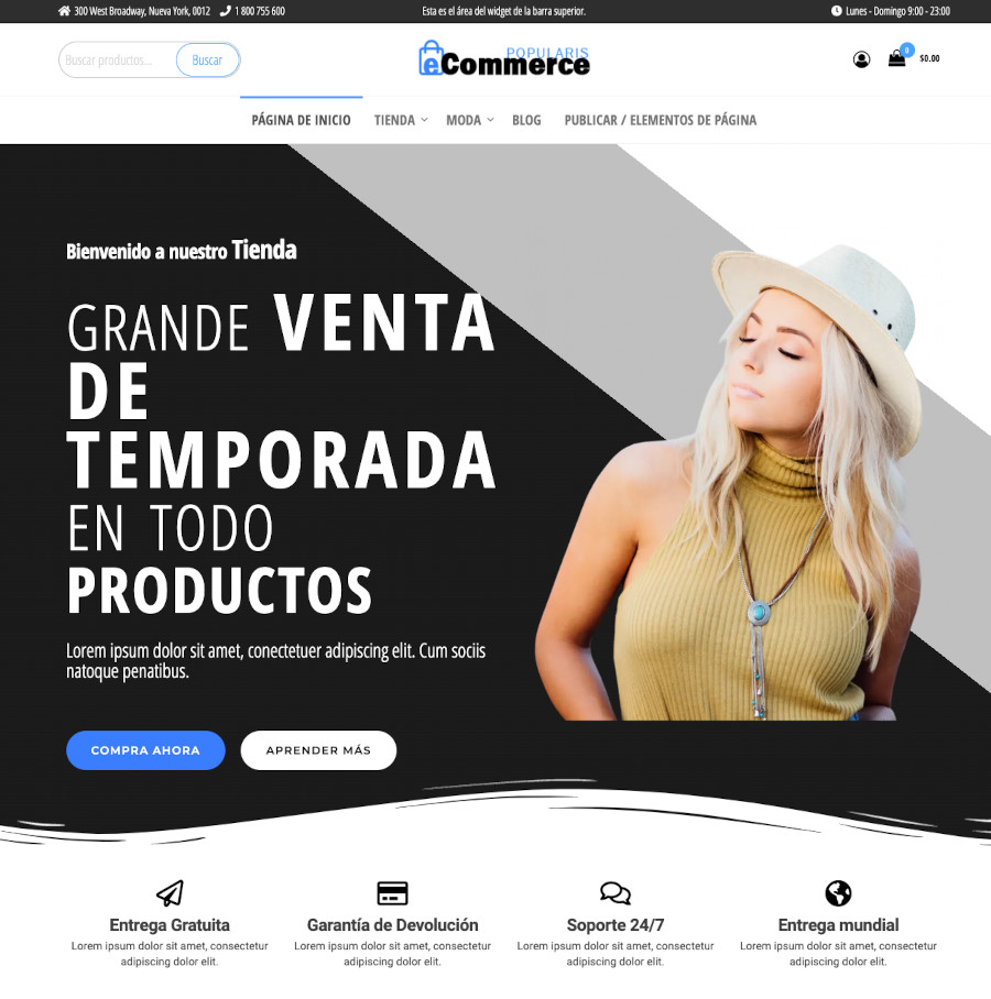 Tema Popularis eCommerce