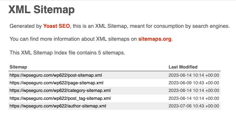 Activar sitemap con Yoast SEO