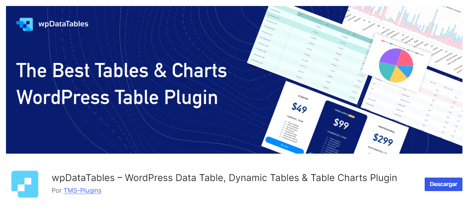 plugin wpDataTables