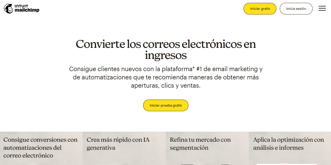 sitio mailchimp 