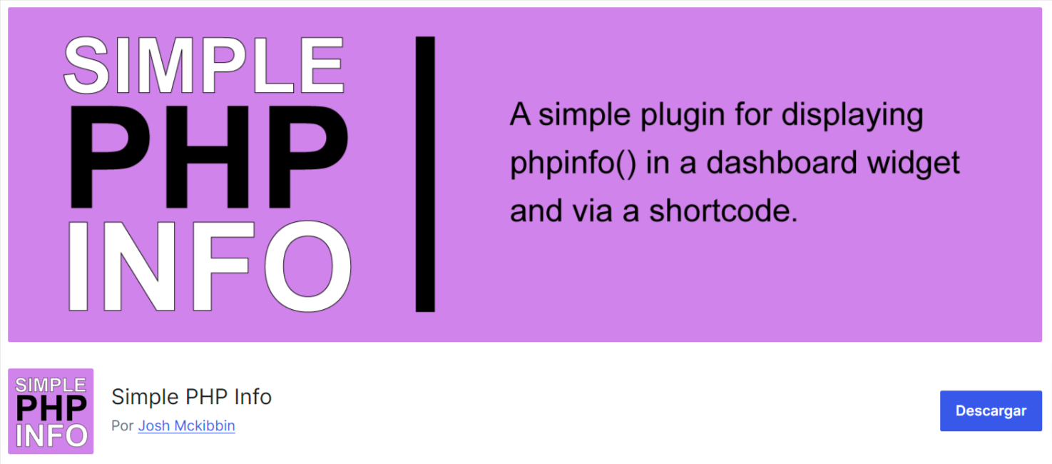 simple php info
