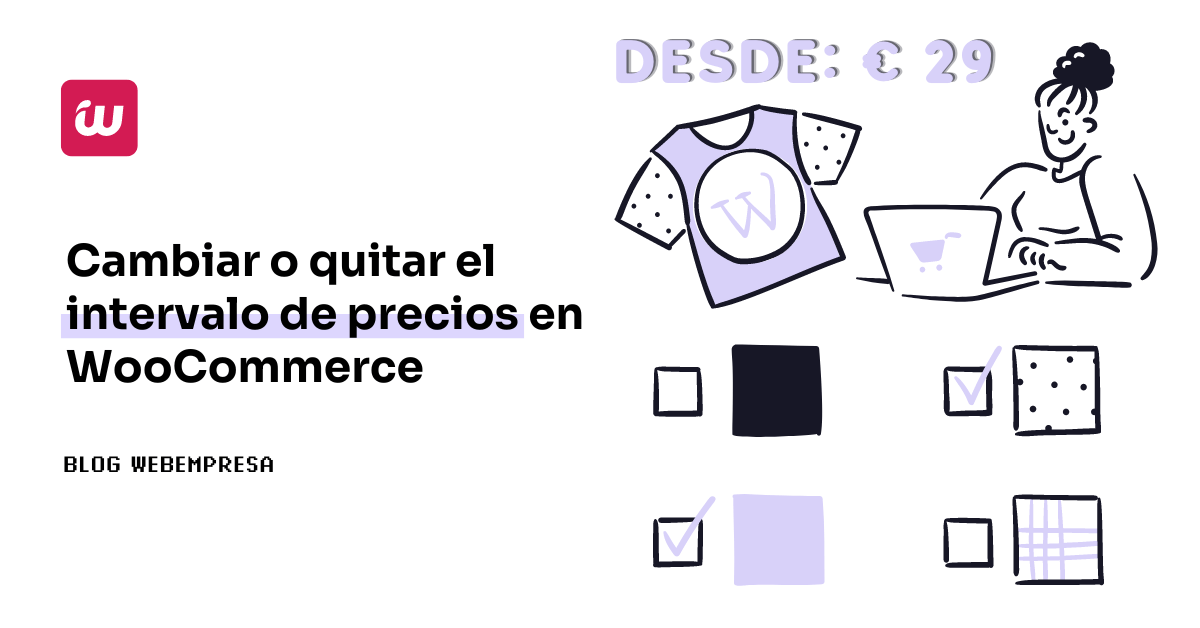 Cambiar o quitar el intervalo de precios en WooCommerce