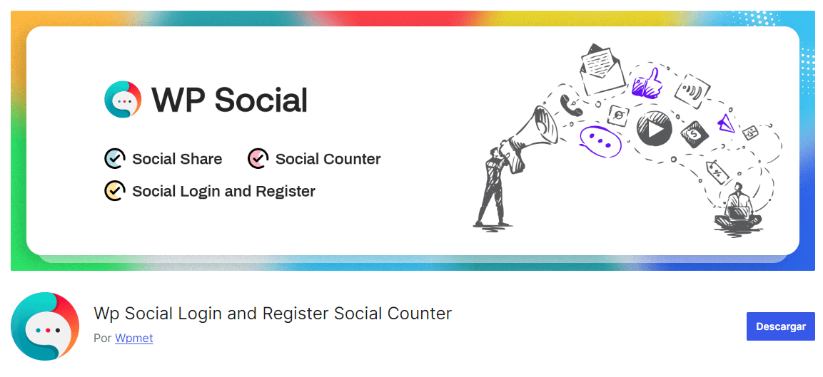 plugin Wp Social Login and Register Social Counter