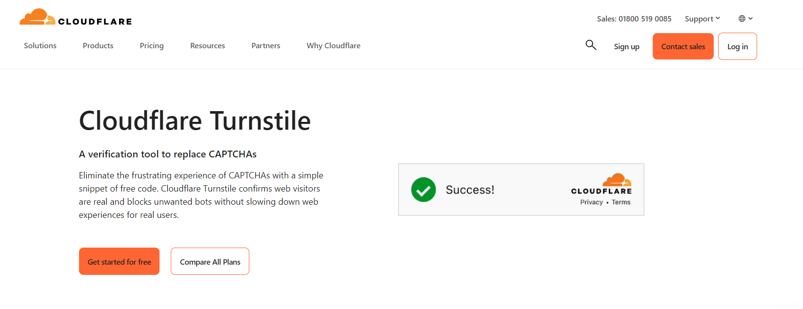 Cloudflare Turnstile 