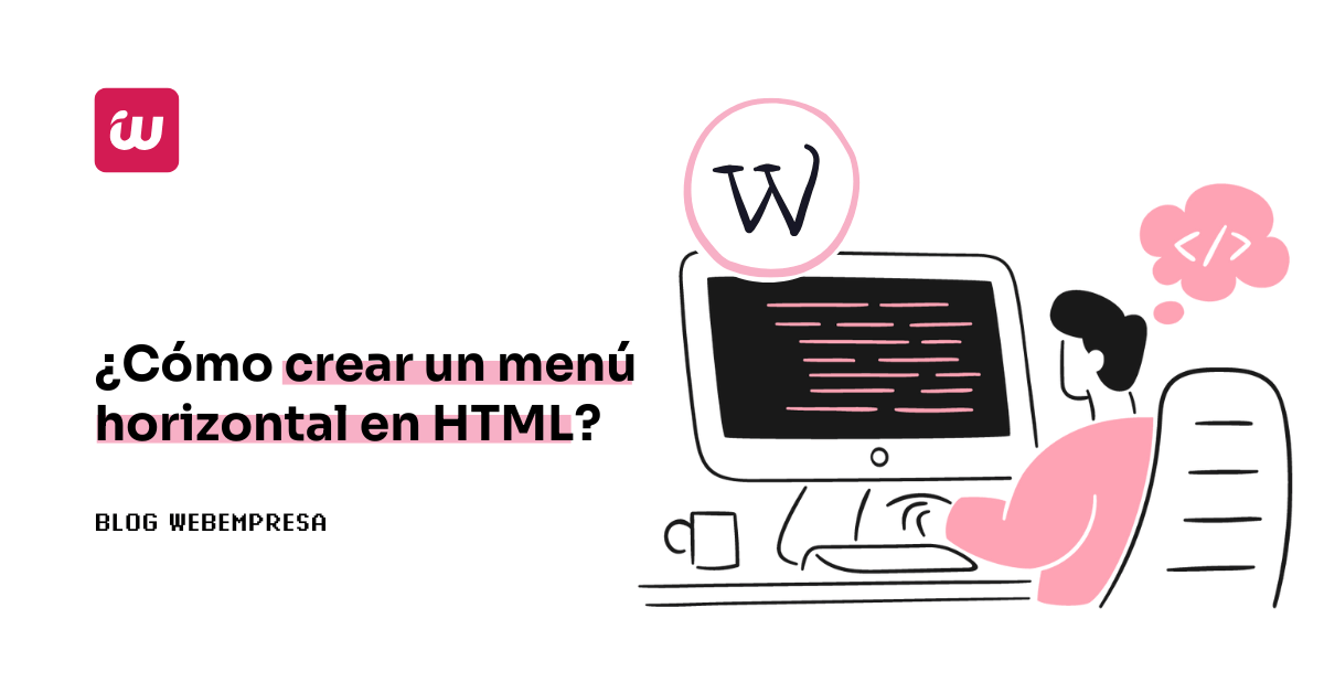 ¿Cómo crear un menú horizontal en HTML?