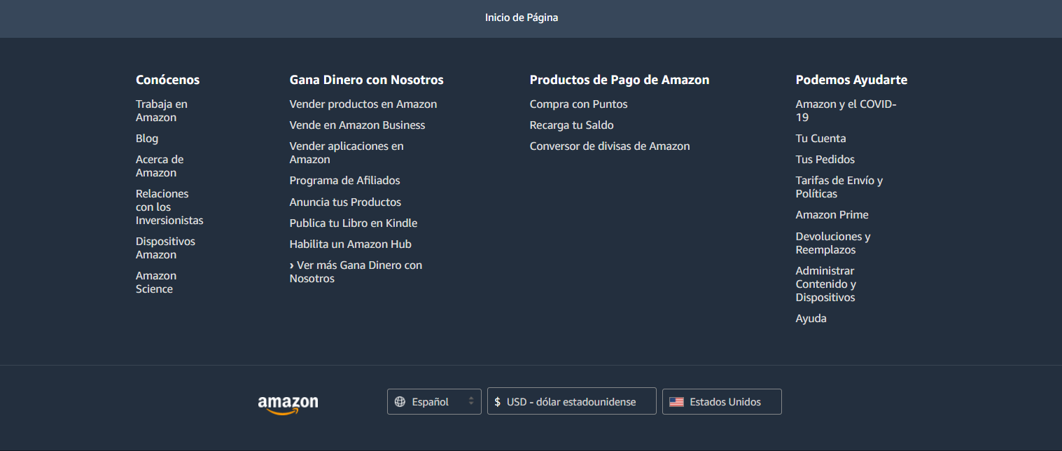 footer Amazon