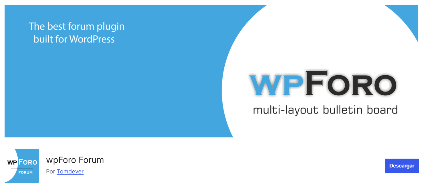 Plugin WpForo Forum para WordPress