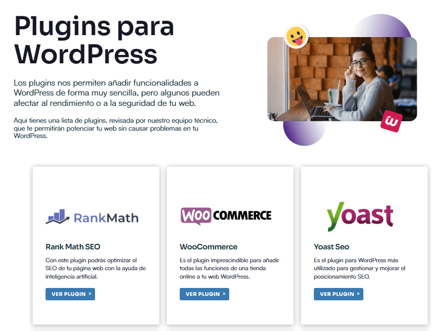 Directorio de plugins de Webempresa creado con ACF