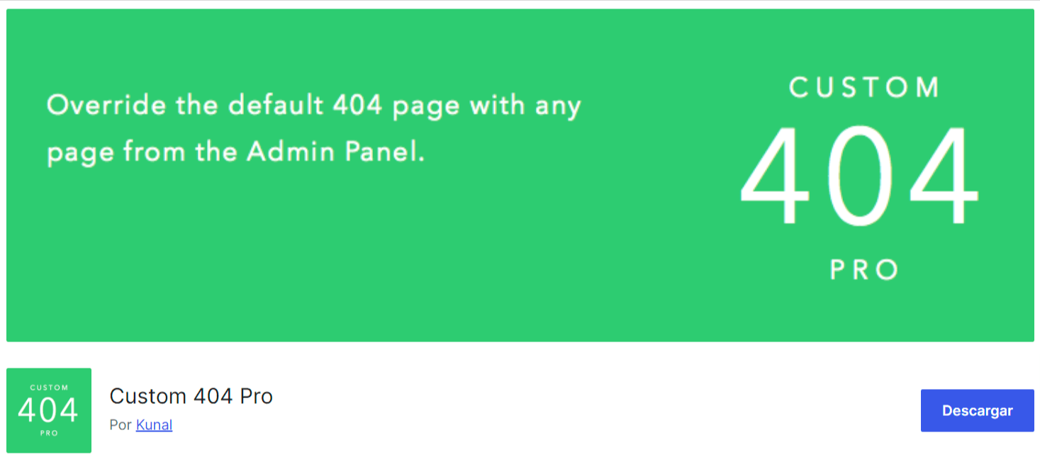 custom 404